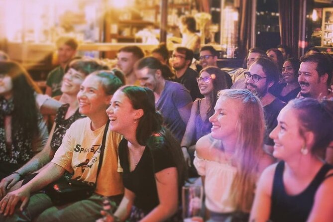 Laughing Spree - English Comedy Show on a Boat - The Floating Lounge and the East Side Gallery views during the show