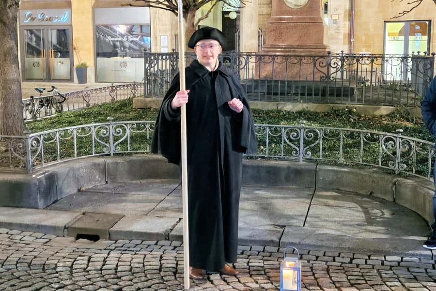 Leipzig: 1.5-Hour Public Tour with Night Watchman Bremme - Nikolaikirchhof, the Alte Nikolaischule, and Nikolaikirche stops you will remember