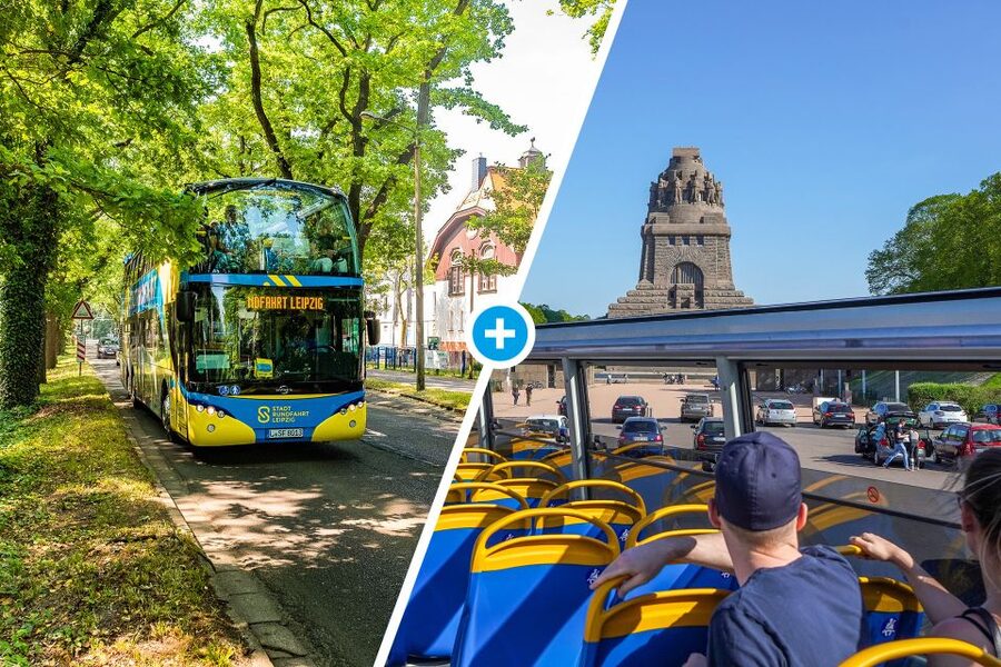 Leipzig: 13-Stop Hop-on/Hop-off Bus Ticket - How the loop works from Leipzig Hbf to Goethestraße