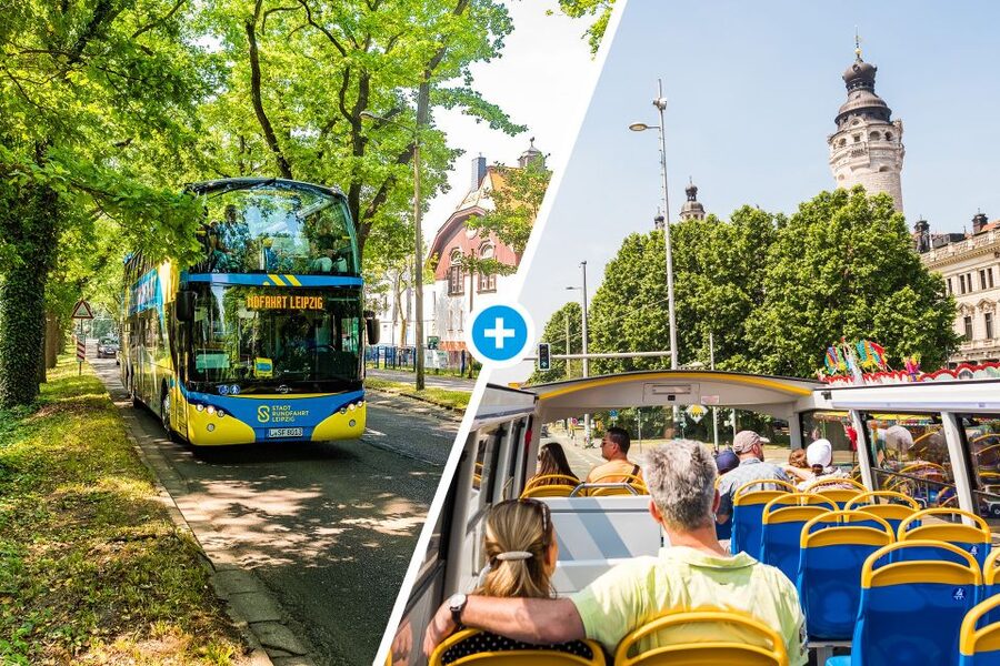 Leipzig: 13-Stop Hop-on/Hop-off Bus Ticket - Gewandhaus and Augustusplatz: theater and big-city views from the top deck