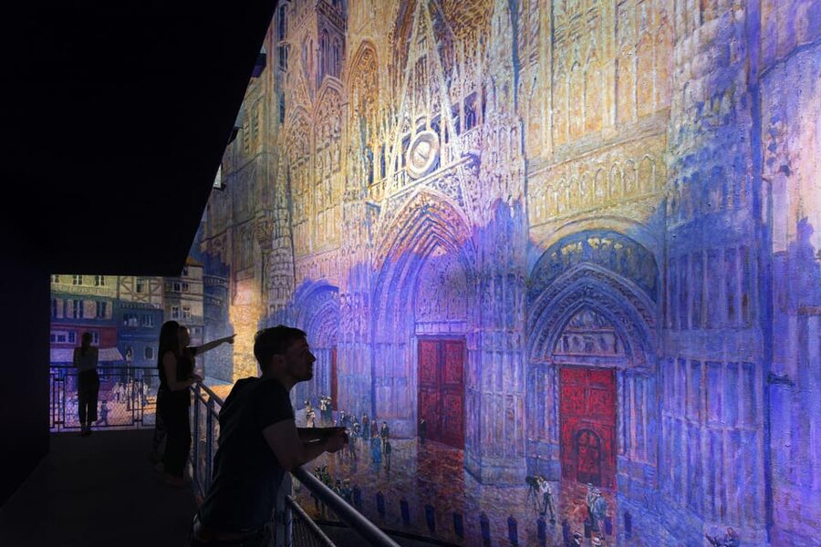 Leipzig: 360° Panorama THE CATHEDRALE OF MONET ticket - Exhibition area, café, and the concluding film