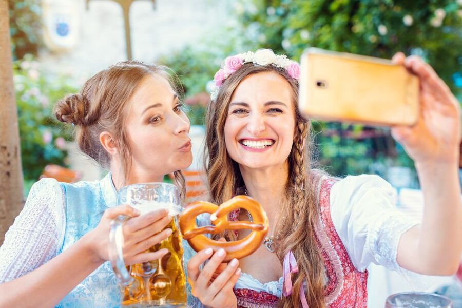 München: Oktoberfest Experience and Lunch in Tent - Inside the Tent: Reserved Table, 2 Liters, Pretzel, Snack Board