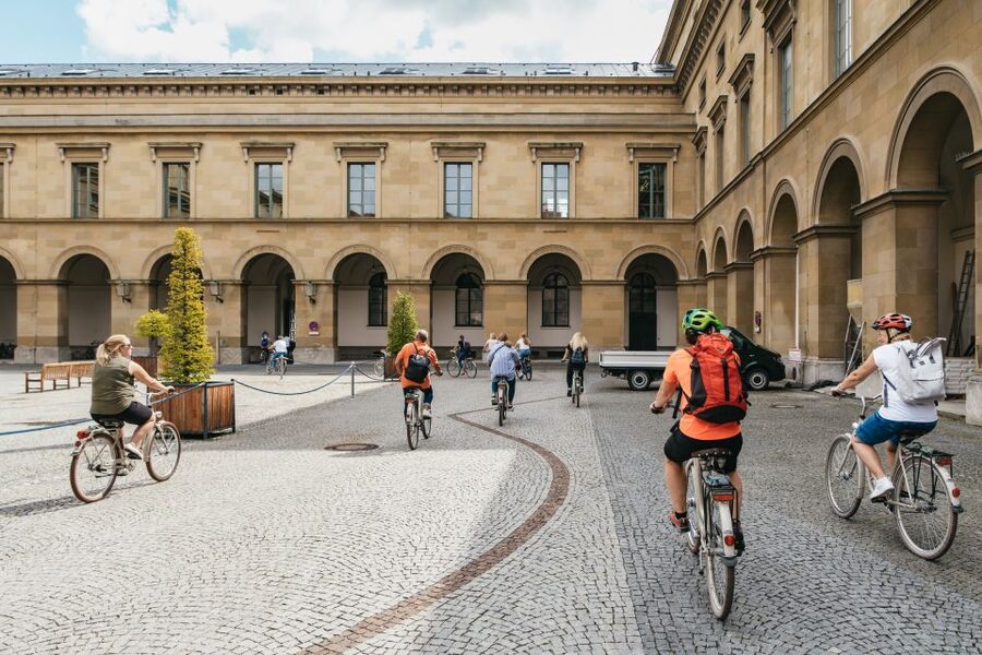 Munich 3-Hour Guided Bike Tour - Maximilianstraße into the Residenz: royal Munich, seen up close