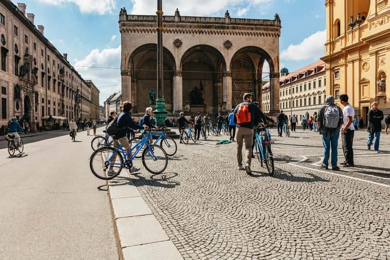 Munich: Guided City Tour by Bike with Beer Garden Stop - Angel of Peace and Isartor, finishing with two iconic viewpoints