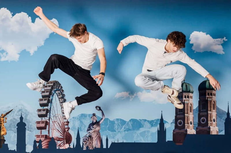 Munich: Magic Bavaria - Museum of Fun, Selfies and Illusions - Munich’s ball pit lake and the skyline trampoline