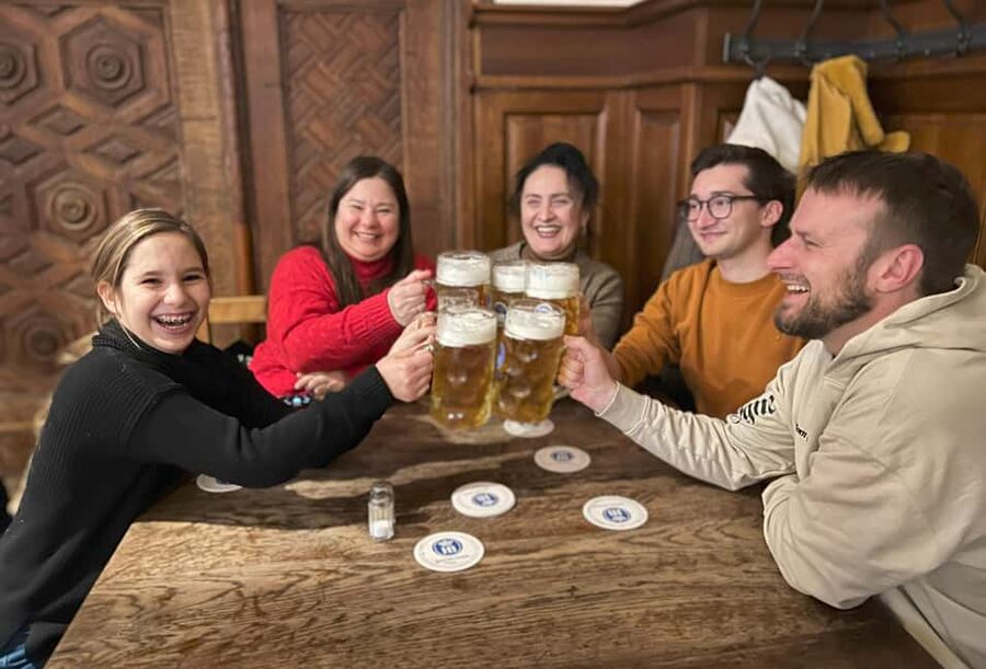 Munich: Old Town Food Tour with 10+ Tastings, Beer & Pretzel - Schmalznudel at the first café: Munich comfort food, right out of the gate