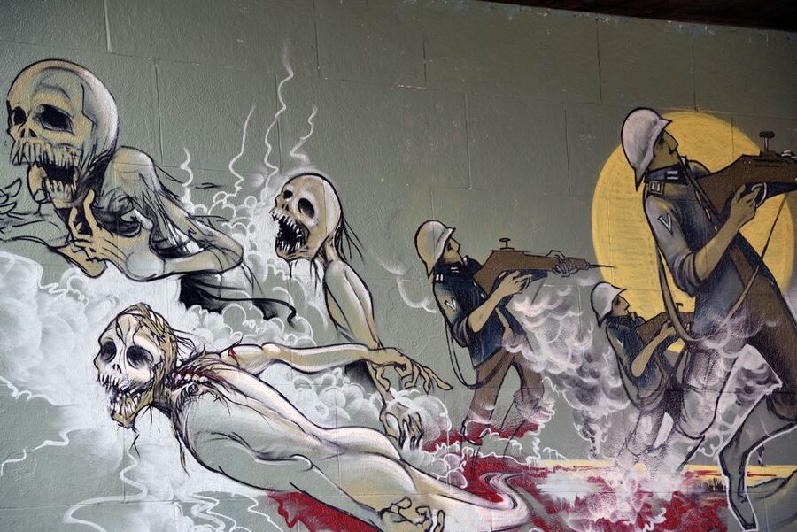 Munich: Street Art Bike Tour - Heading toward the slaughterhouse district, then pausing on the water