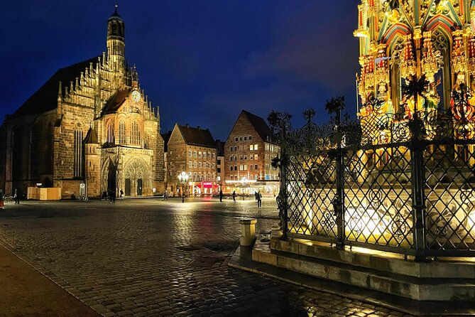 Nuremberg Ghosts and Gallows Evening Walking Tour in English - Stop-by-Stop: Hauptmarkt to Königstorgraben After Dark