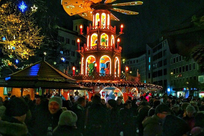 Original Munich Christmas Market Tour with Festive Wine and Food - Residenz Munich courtyard: Christmas village energy in an old palace setting