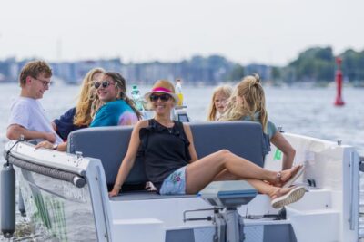 Electric Boat Rental on the Warnow River