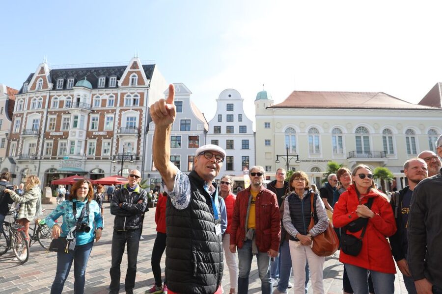 Rostock: Guided tour of the historic city center - Town Hall: the kind of stop that makes the rest make sense