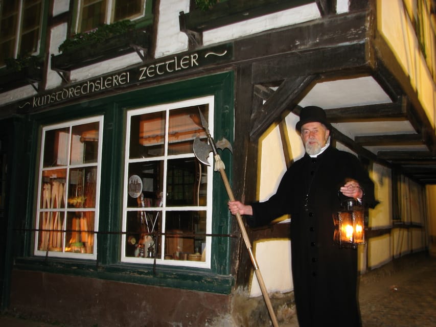 Schwerin: Tour with the Night Watchman - Bischofstreet and the narrowest house, how the city shape tells a story