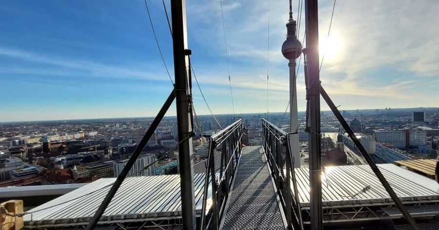 Sky Walk - 120 Meters above Berlin - Safety, supervision, and the ramp walk you will remember