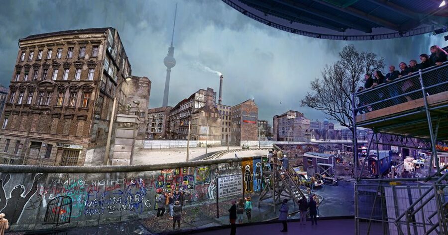 THE WALL: asisi Panorama Berlin Ticket - Kreuzberg on a Fictional Autumn Day in the 1980s