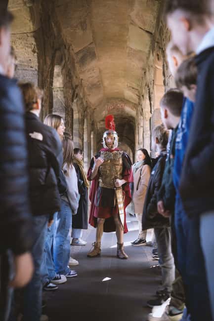 Trier: Adventure tour: "The Secret of the Porta Nigra" - The Roman centurion performance, costume, and interactive staging
